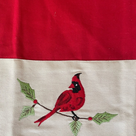 New! Cardinal embroidered tea towel Buy 2 for $20! - Picture 2 of 5